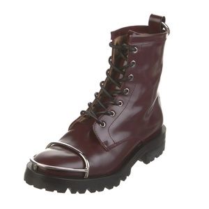 Alexander Wang leather combat boots